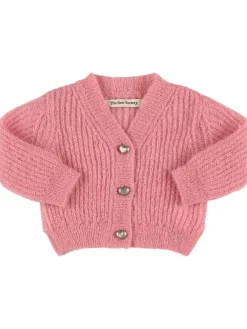 Cardigan in maglia di misto mohair