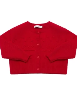 Cardigan in maglia di misto poly