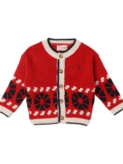Cardigan stampato