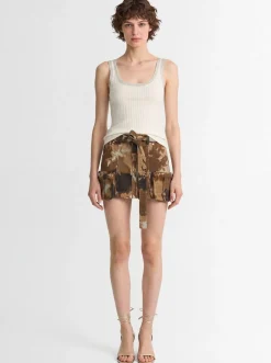 Cargo mini skirt