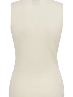 Cashmere & silk knit tank top