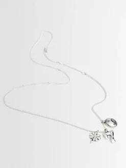 Casino silver necklace