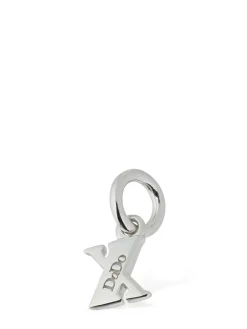 Charm X in oro bianco 18kt con diamanti