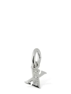 Charm X in oro bianco 18kt con diamanti