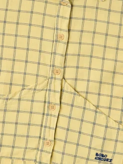 Check cotton poplin shirt
