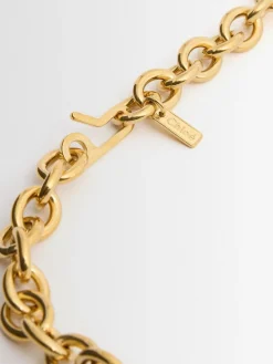 Cintura in ottone con logo