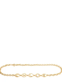 Cintura in ottone con logo