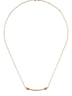 Collana lunga Nodo in oro rosa 9kt