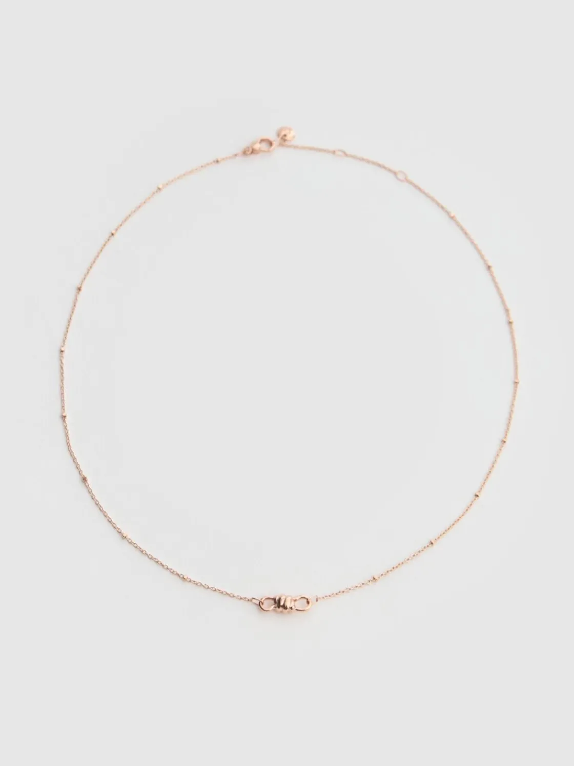 Collana Nod in oro rosa 9kt