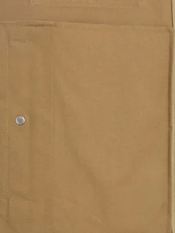 Cotton blend gabardine shirt jacket