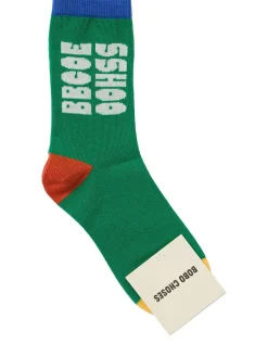 Cotton blend jacquard socks