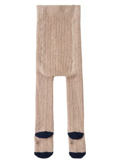 Cotton blend knit tights