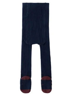 Cotton blend knit tights