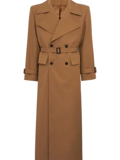 Cotton blend trench coat