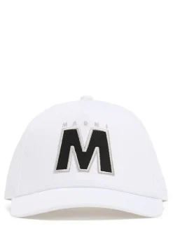 Cotton canvas baseball hat w/ logo