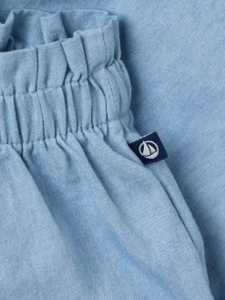 Cotton chambray pants