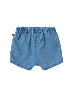 Cotton chambray shorts