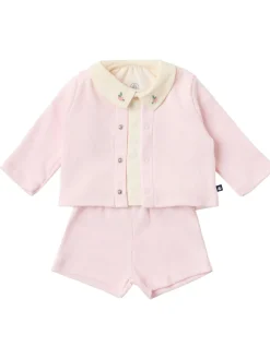 Cotton jersey t-shirt, cardigan & pants