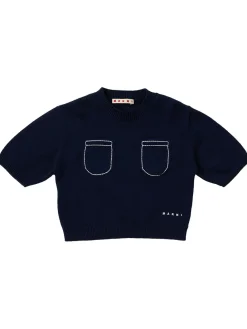 Cotton knit sweater