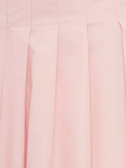 Cotton midi skirt