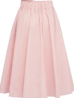 Cotton midi skirt