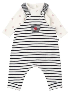 Cotton overalls & bodysuit