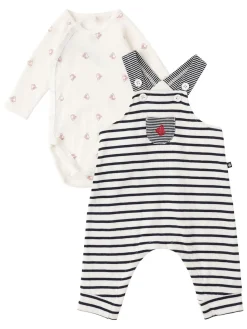 Cotton overalls & bodysuit