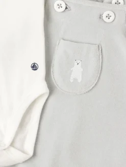 Cotton overalls & bodysuit