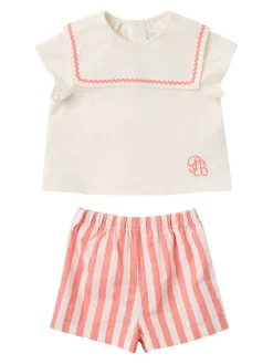 Cotton poplin shirt & shorts