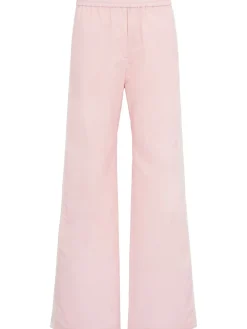 Cotton wide pants