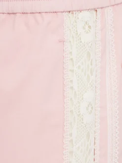 Cotton wide pants