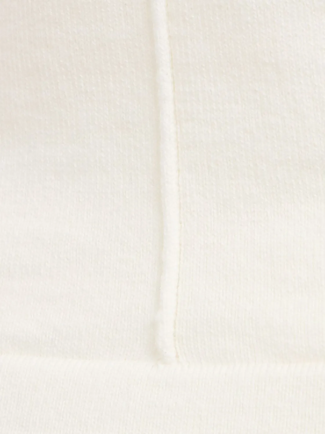 Cropped cotton & cashmere blend t-shirt