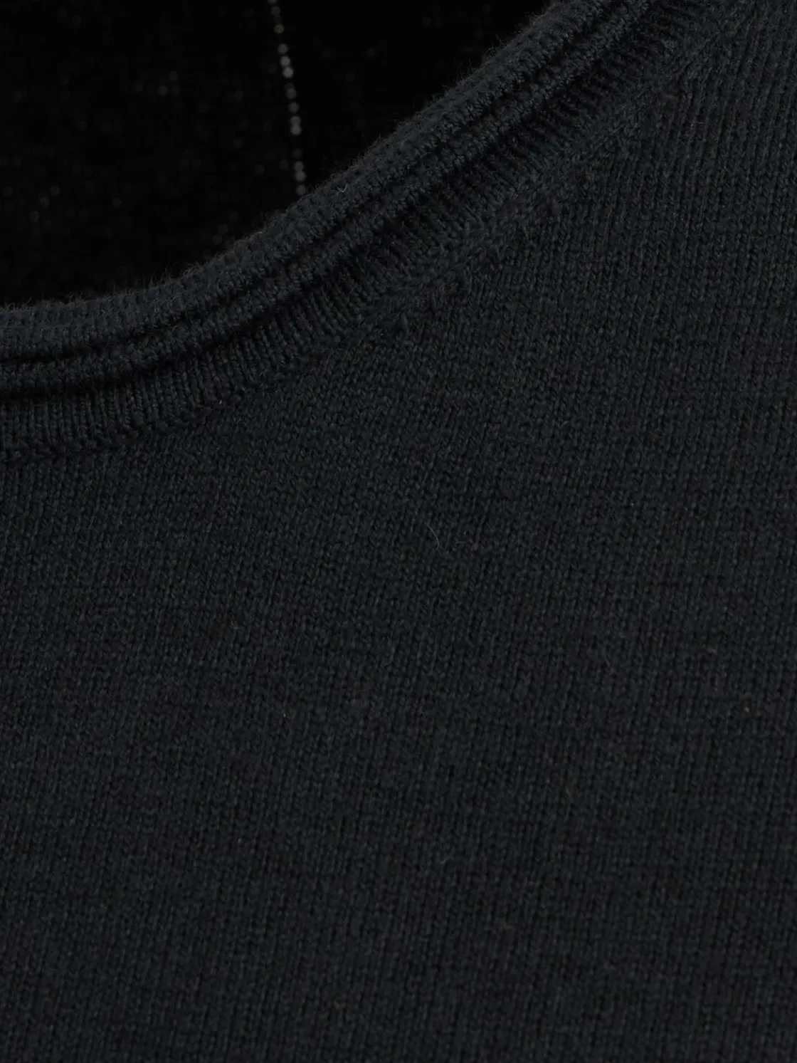 Cropped cotton & cashmere blend t-shirt