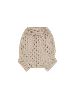 Culotte in maglia di lino e cotone