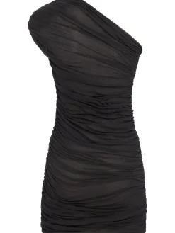 Cutout ruched mini dress