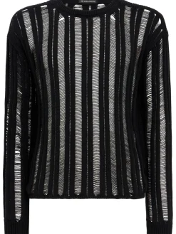 Danial ladder stitch knit sweater