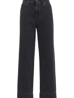Denim straight jeans