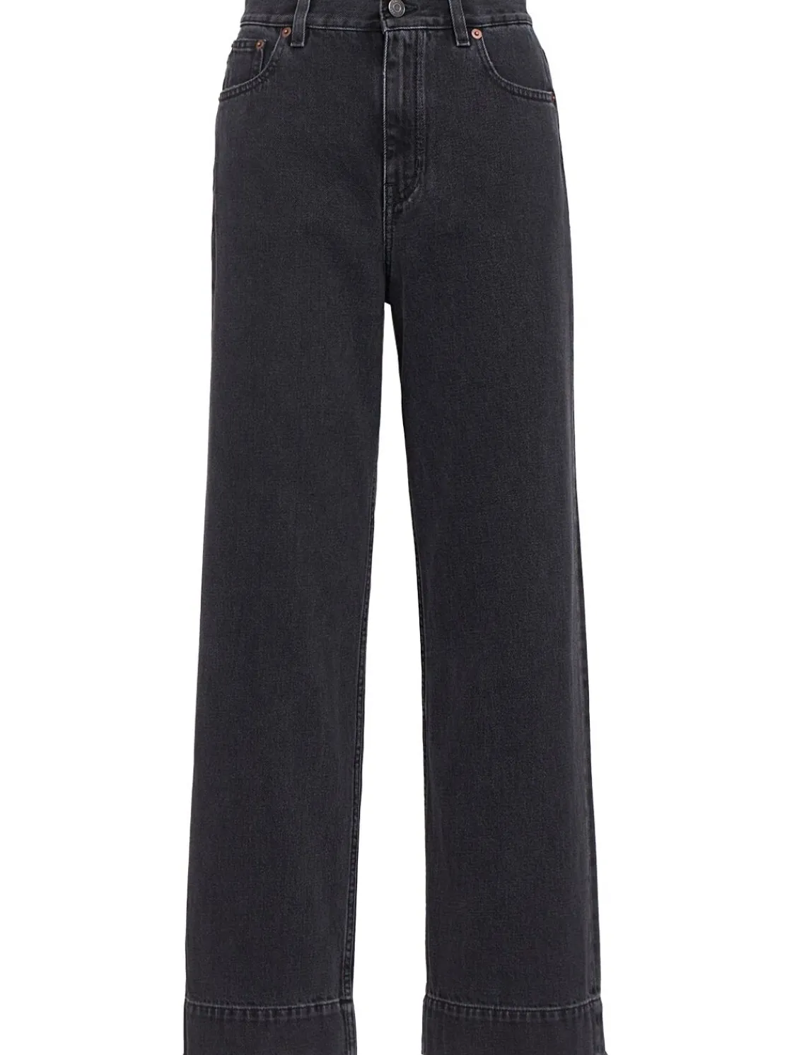 Denim straight jeans