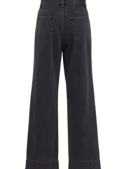 Denim straight jeans