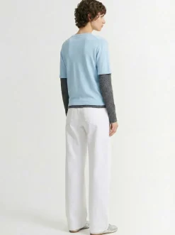 Double-layer cashmere sweater