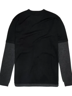 Double-layer cashmere sweater