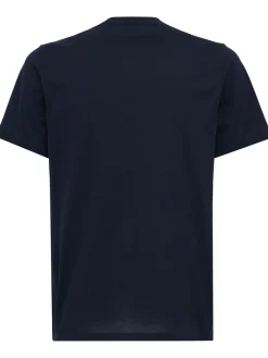 Double logo patch cotton t-shirt