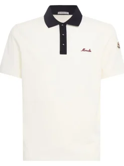 Embroidered logo cotton polo shirt