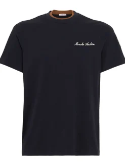 Embroidered logo cotton t-shirt