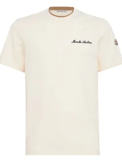 Embroidered logo cotton t-shirt