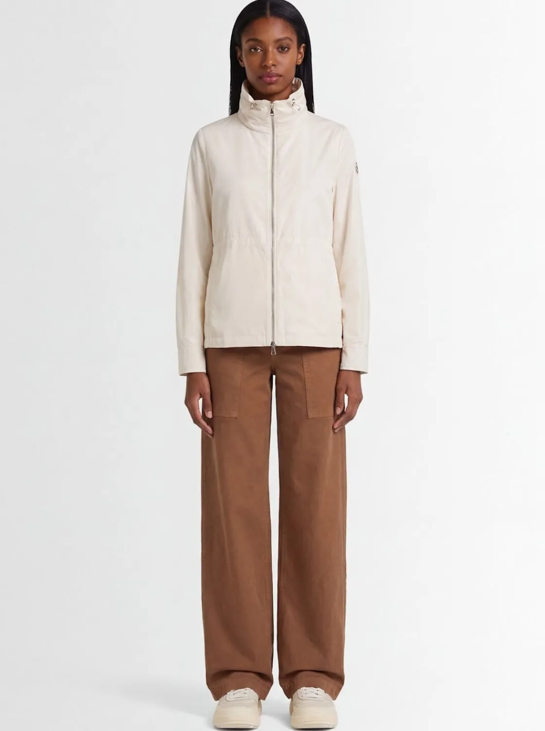Enette tech hooded short parka jacket