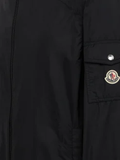 Etiache nylon hooded rain jacket