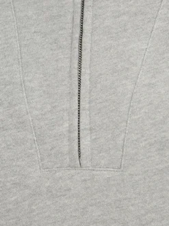 Felpa Diya in misto cotone con mezza zip