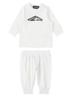 Felpa e pantaloni in misto cotone