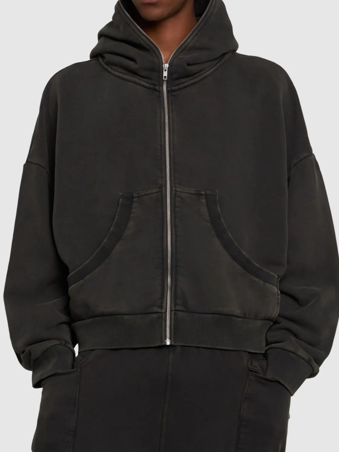Felpa Eternal in cotone con zip e cappuccio